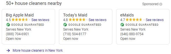 Google Local Services Ads for Maid Services